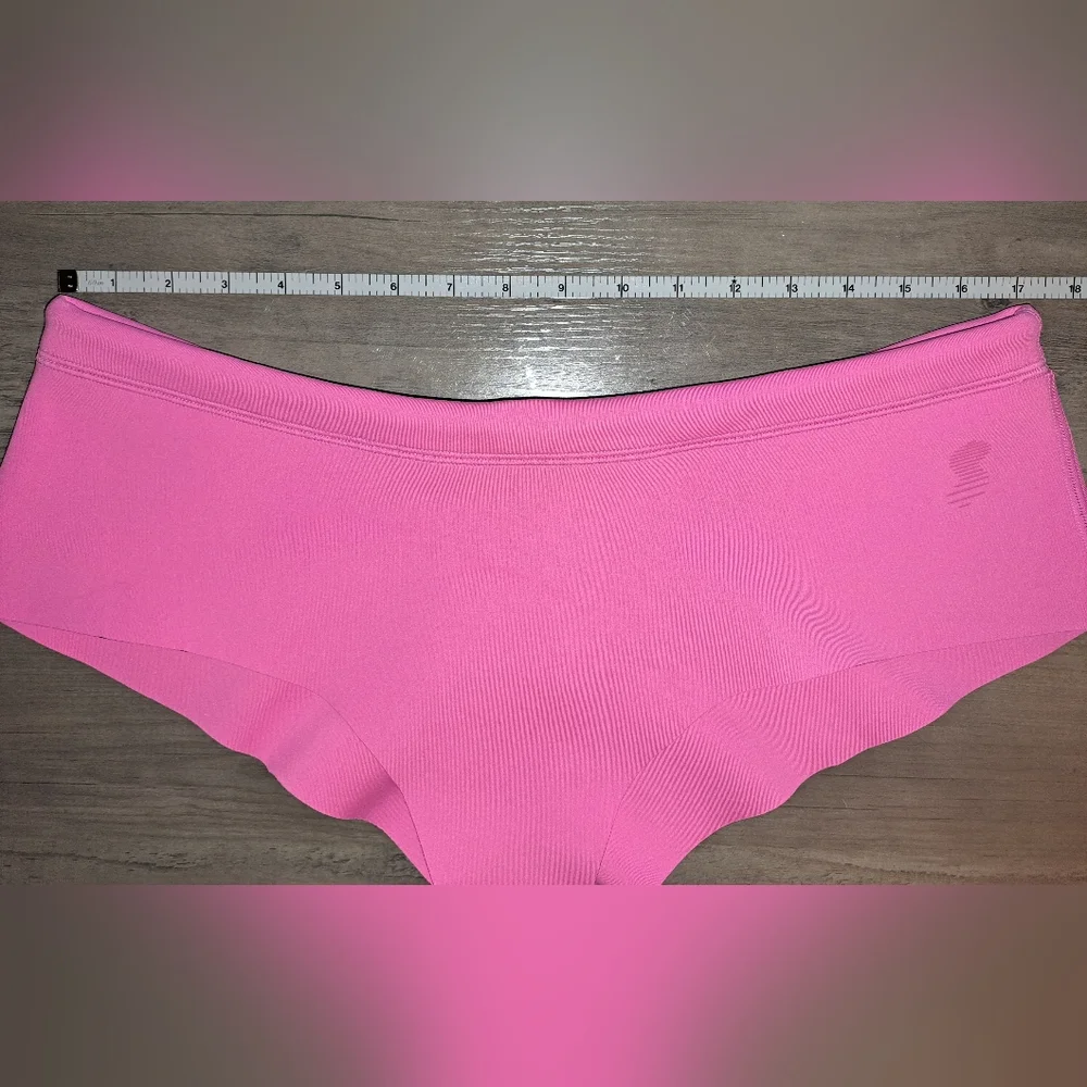 💕NWT SKIMS Sporty Scuba Swim Top + Hipster bottoms Swimsuit Set Taffy Pink 2X
